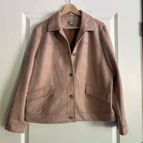 Chicos Faux Suede Women’s Jacket - Picture 1 of 6